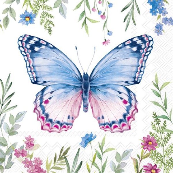 Lunch-Servietten YLVIE BLUE PINK