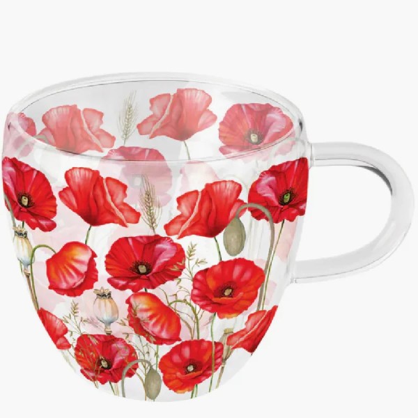 Doppelwandiges Glas POPPY