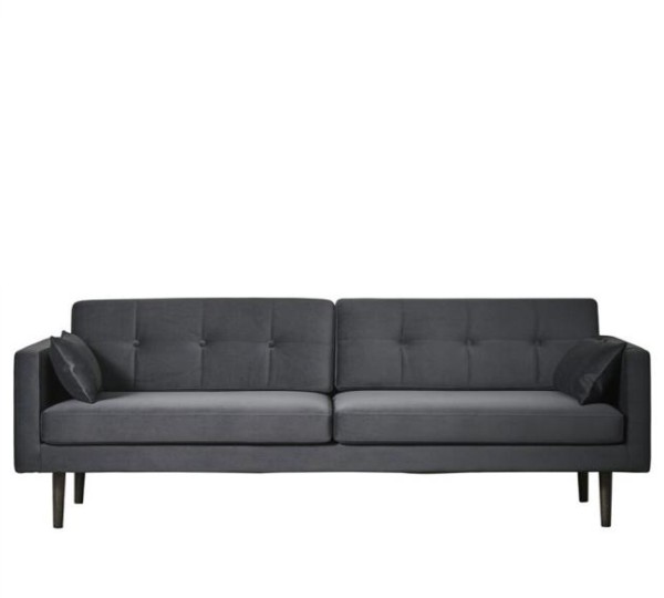 SOFA ELLA dunkelgrau L 220 cm