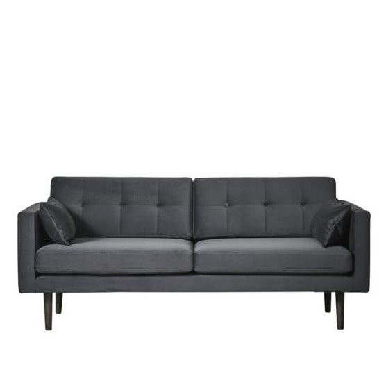 SOFA ELLA dunkelgrau L 180 cm