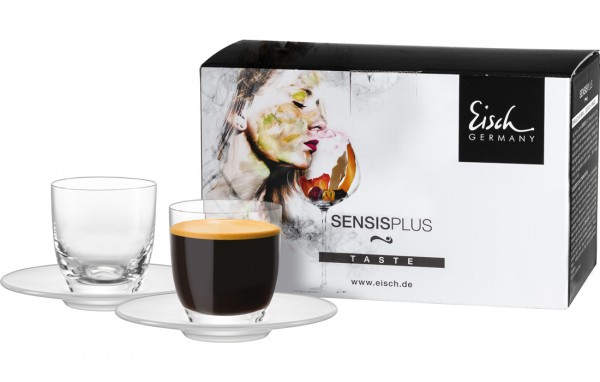 Espressobecher mit Untertasse, 2er Set