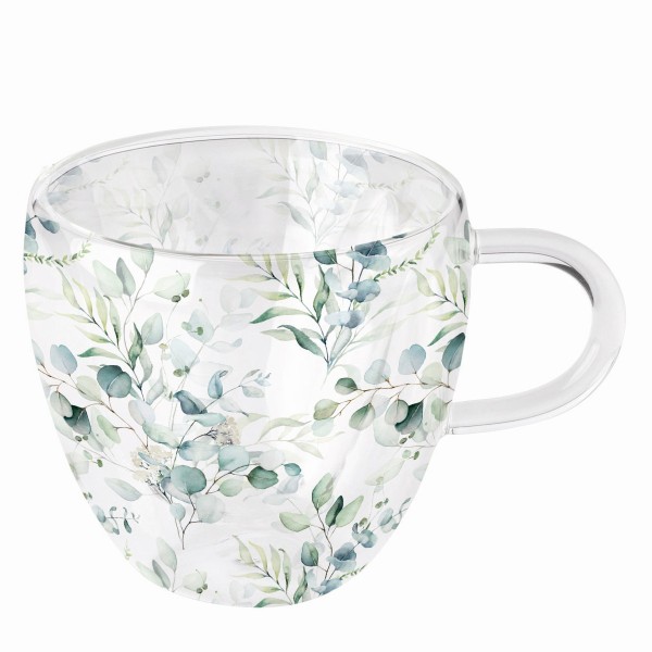 Doppelwandiges Teeglas EUCALYPTUS