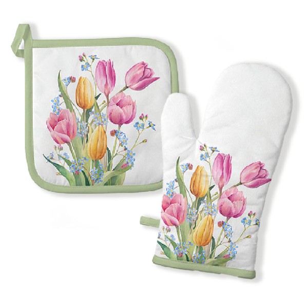 Topflappen & Ofenhandschuh Set