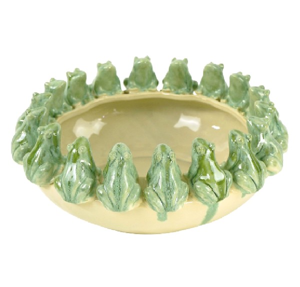 Schale mit Fröschen