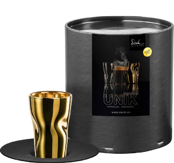 Espressoglas UNIK mit Untertasse