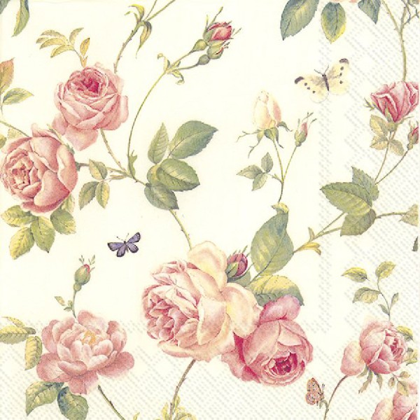 Servietten RAMBLING ROSE